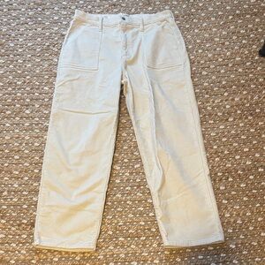 Women’s Cream Corduroy Pants